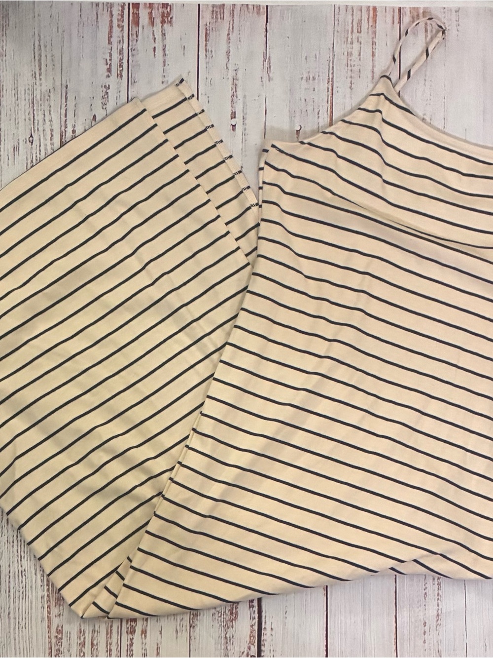 Gilli Cream and Black Striped Top by Stitch Fix